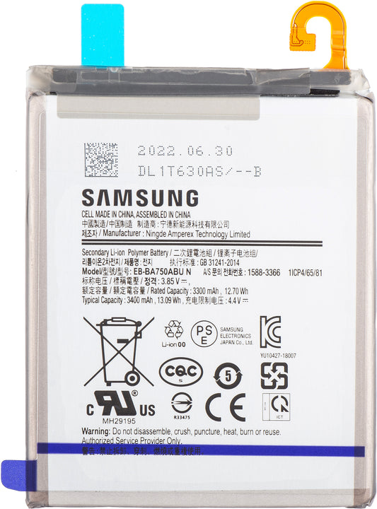 Akkumulátor Samsung Galaxy A10 A105 / M10 M105 / A7 (2018) A750, EB-BA750ABU, szervizcsomag GH82-18027A 