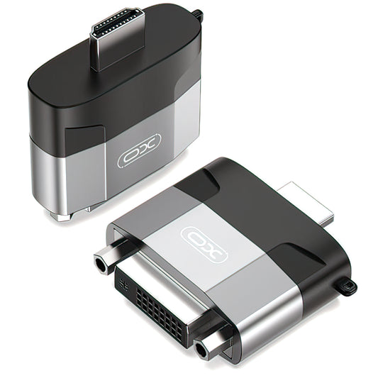 Videó adapter XO Design GB013, HDMI - DVI, szürke 