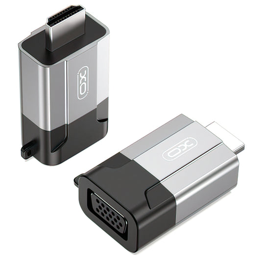 Videó adapter XO Design GB014, HDMI - VGA, szürke 
