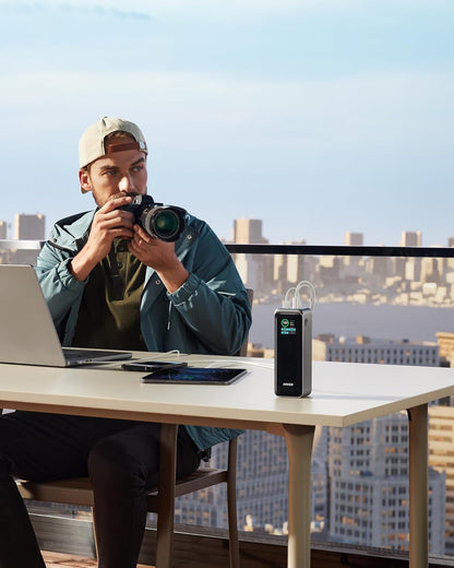 Anker Prime külső akkumulátor, 27650mAh, 250W, QC + PD, 1 x USB-A - 2 x USB-C, fekete A1340011 A1340011 