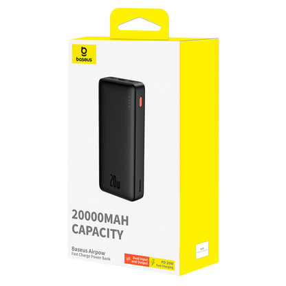 Baseus Star Lord külső akkumulátor, 10000mAh, 22,5W, QC + PD, 1 x USB-C - 2 x USB-A, fekete PPXJ100001 