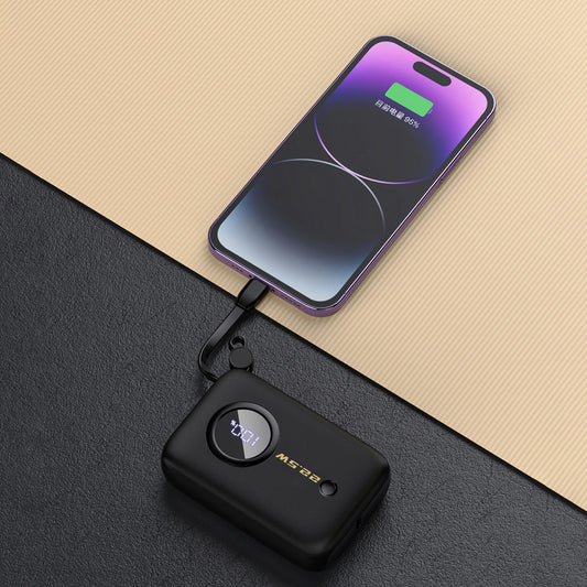 Külső akkumulátor Dudao K14, 10000mAh, 22,5W, QC + PD, 1 x USB-A - 1 x USB-C, fekete 