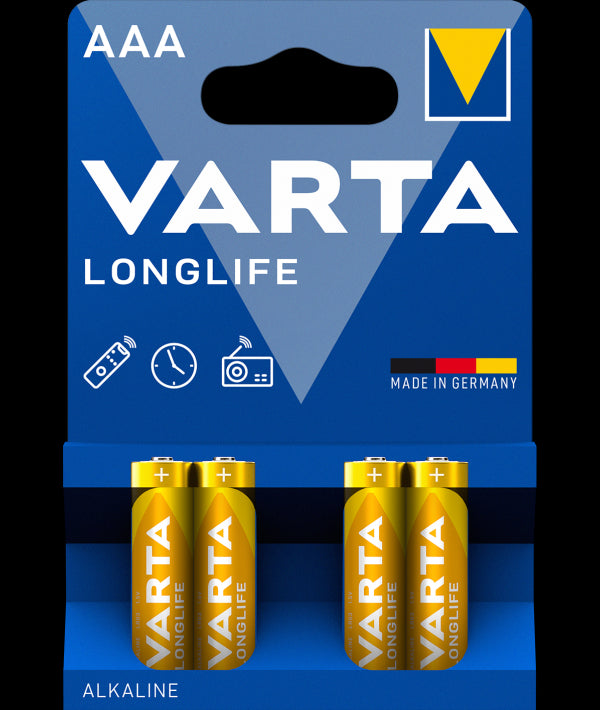 Varta Longlife 4903 elemek, AAA / LR3, 4 darabos készlet