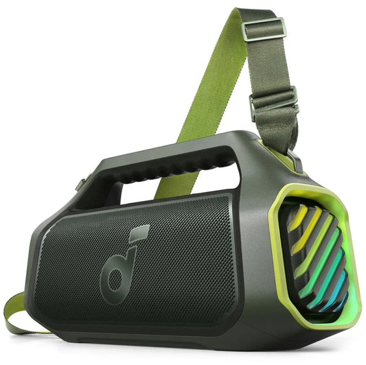 Hordozható Bluetooth hangszóró Anker Soundcore Boom 2 Plus, 140W, RGB, vízálló, zöld A3134061 