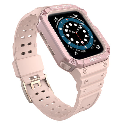 OEM páncélozott tok Apple Watch 41mm / 40mm / 38mm sorozathoz, rózsaszínű