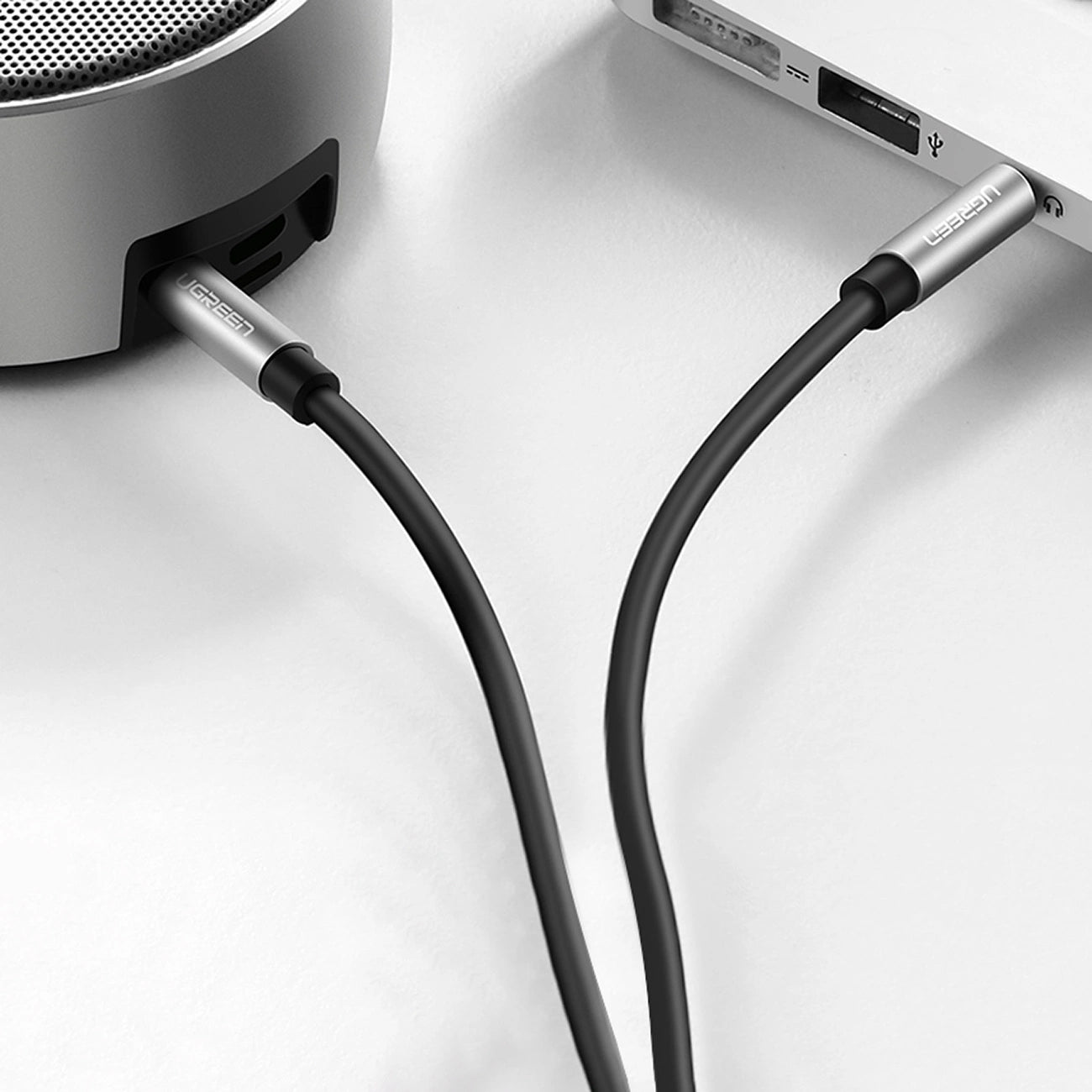 Audiokábel 3,5 mm - 3,5 mm UGREEN AV119, 3m, Fekete 