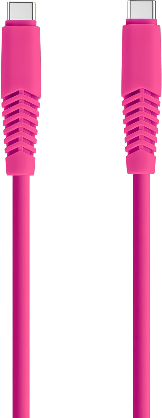 USB-C adat- és töltőkábel - USB-C Setty, 18W, 1,5m, rózsaszín KSC-C-1.526