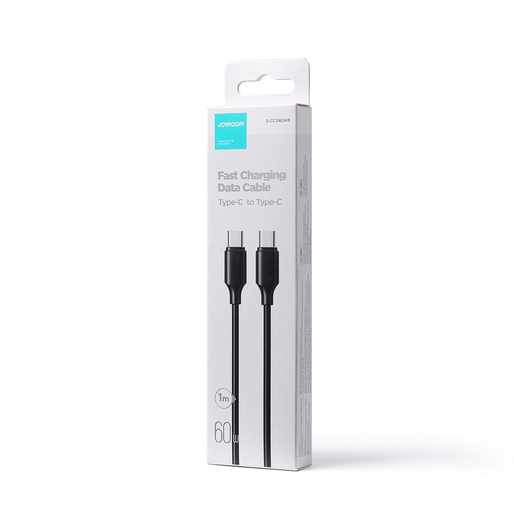 USB-C adat- és töltőkábel - USB-C Joyroom S-CC060A9, 60W, 1m, Fekete 