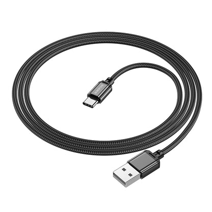 Data and Charging Cable USB-A - USB-C Borofone BX87 Sharp BX87, 60W, 1m, Black 