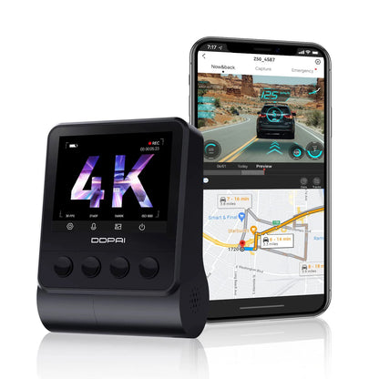DDPAI Z50 frontális autós kamera DDPAI Z50, 4K, Wi-Fi, GPS, 2,3 hüvelykes kijelző