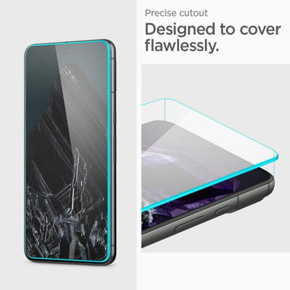 Spigen Alm GlastR képernyővédő Google Pixel 8 Pro, teljes ragasztás, üvegvédelem, 2 darabos készlet