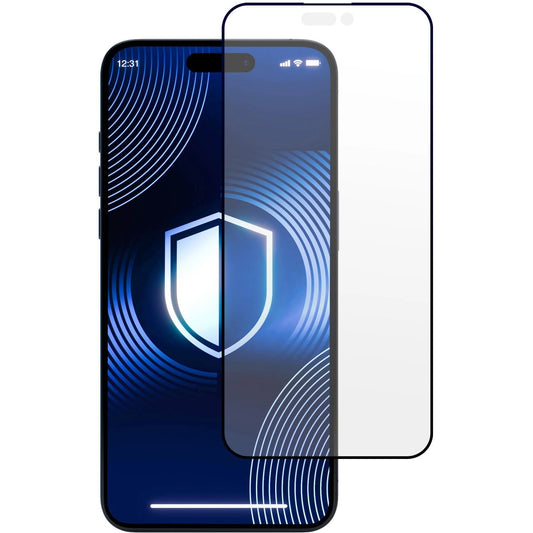 Képernyővédő 3MK HardGlass Matt Matt Max Apple iPhone 16 Pro Max készülékhez, védőüveg, teljes ragasztás, Fekete 