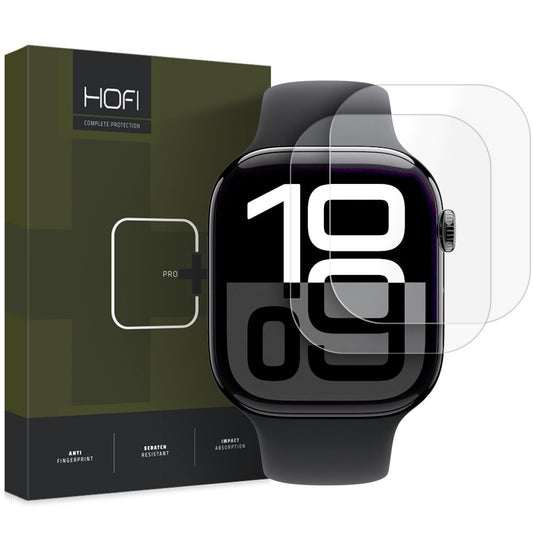 HOFI HYDROFLEX PRO+ védőfólia az Apple Watch 46mm sorozathoz, 2 db-os készlet, Műanyag 