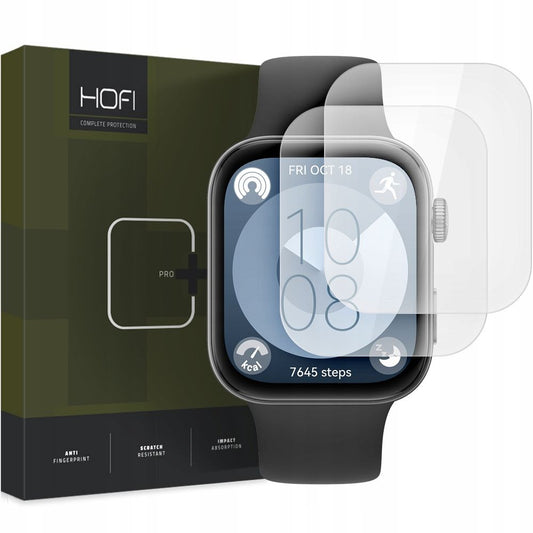 HOFI PRO+ védőfólia a Huawei Watch Fit 3 készülékhez, 2 db-os készlet, Műanyag