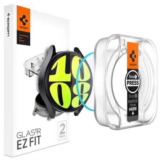 Védőfólia Spigen Glastr EZ FIT Samsung Galaxy Watch7 / Watch6 / Watch5 / Watch4 40mm sorozathoz, 2 darabos készlet, Tem Tem Tem Tem Tem Tem Tem Tem Tem Tem Tem védőüveg AGL08494 