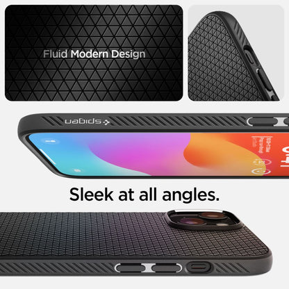 Tojás Apple iPhone 15, Spigen, Liquid Air Matte, fekete ACS06790 