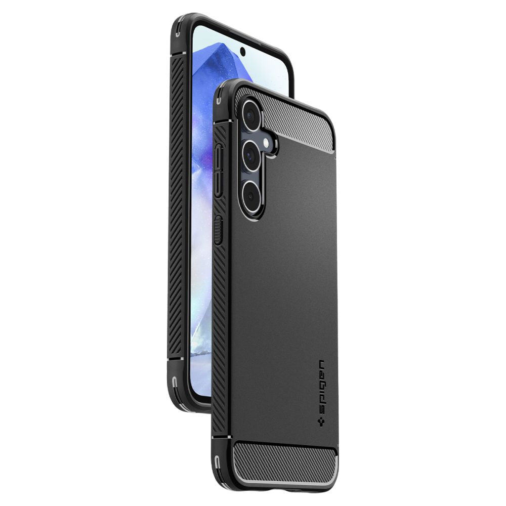 Tojás Samsung Galaxy A55 5G A556, Spigen, Rugged Armour, fekete ACS07500 