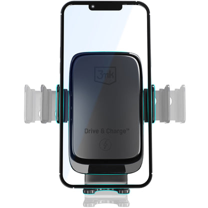 3MK Drive&amp;Charge vezeték nélküli autós töltő, 15W, 1.67A, fekete