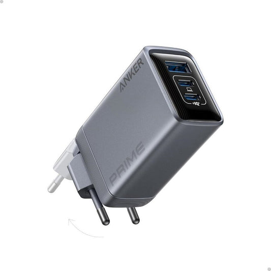 Network Charger Anker Prime, 100W, 3A, 1 x USB-A - 2 x USB-C, Gray A2688341 