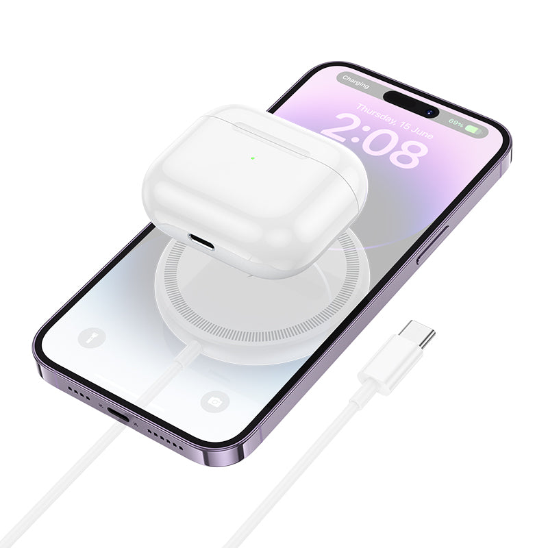 Borofone BQ27 vezeték nélküli hálózati töltő, 15W, 1.67A, fehér 