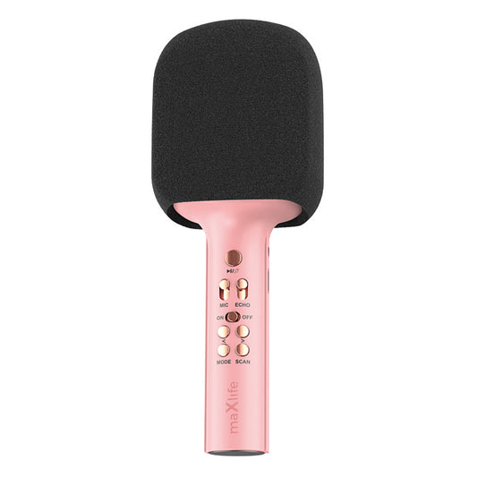 MaXlife MXBM-600 Bluetooth Microphone, Pink 