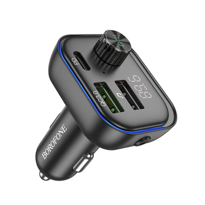 Bluetooth FM modulátor Borofone BC54, 2 x USB-A - 1 x USB-C 