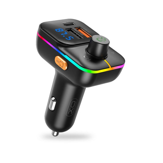 Bluetooth FM modulátor XO Design BCC09, 2 x USB-A - 1 x USB-C - 1 x microSD 